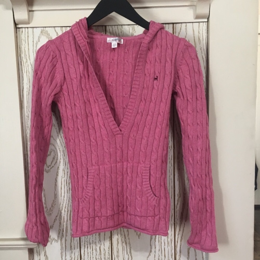 Old Navy cable knit hoodie sweater